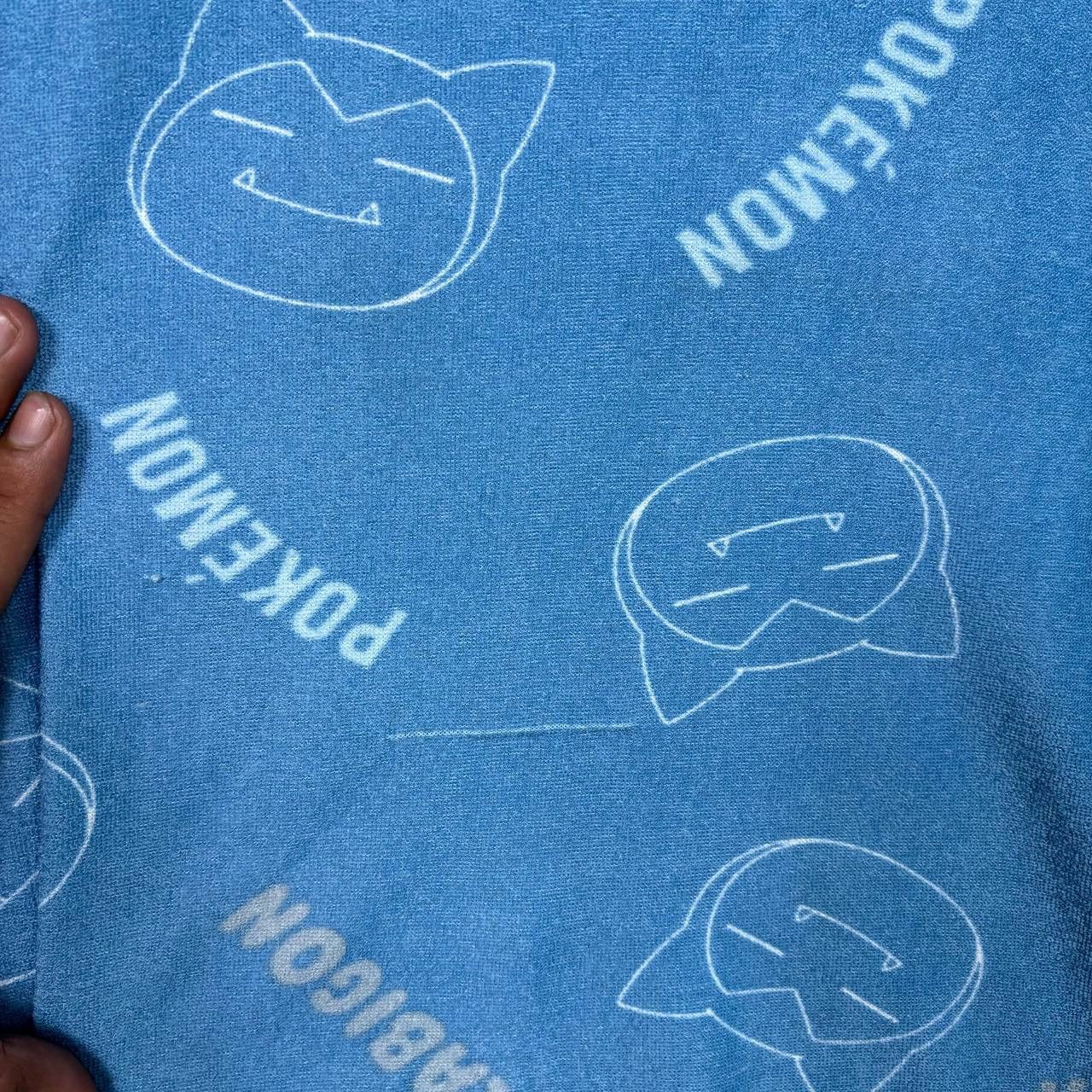 Anime Pokemon Snorlex Tshirt Overprint Blue L Size US L / EU 52-54 / 3 - 5 Thumbnail