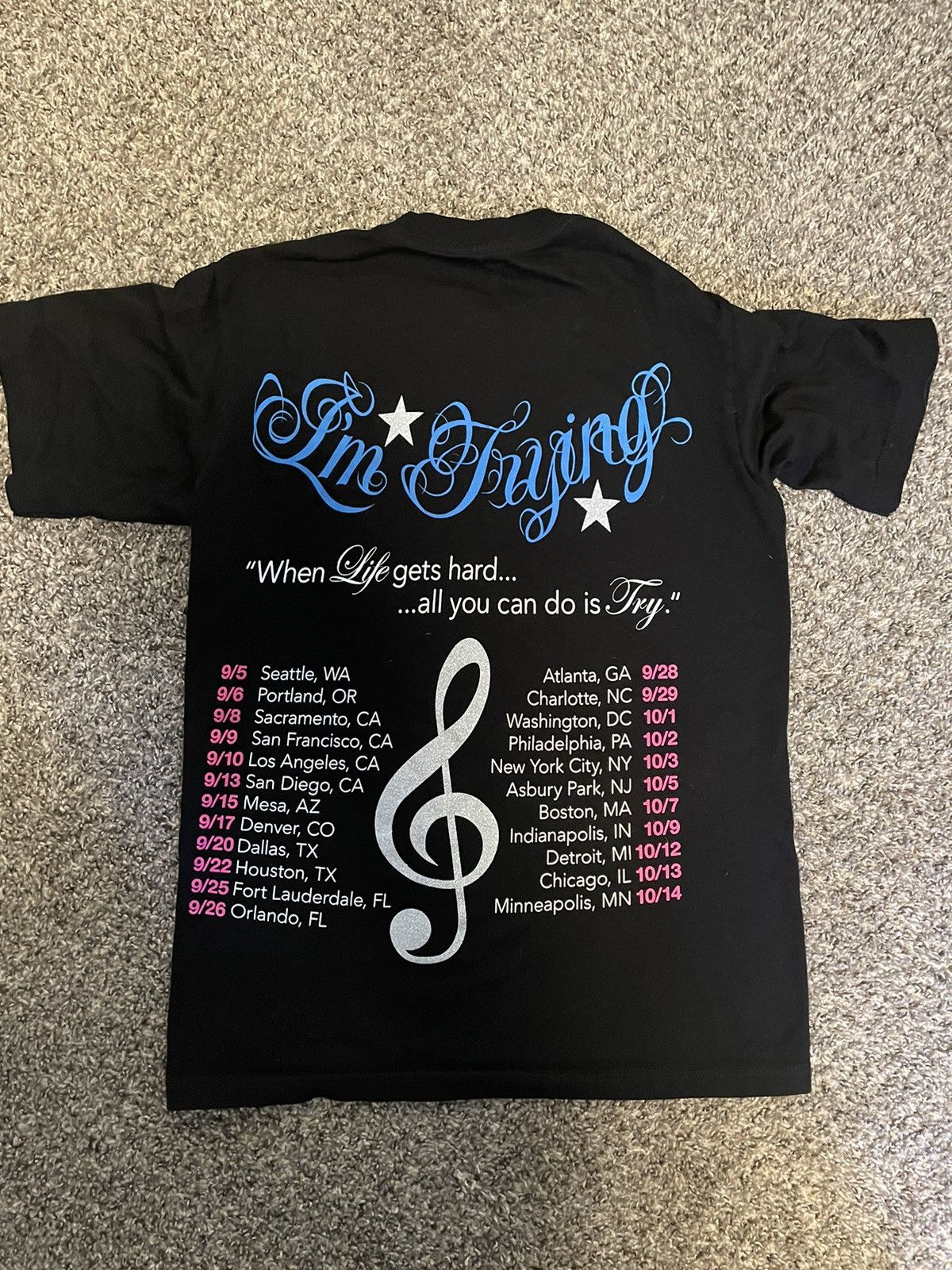Other JOEYY “TRY TOUR” PINK & BLUE T SHIRT Size US M / EU 48-50 / 2 - 4 Thumbnail