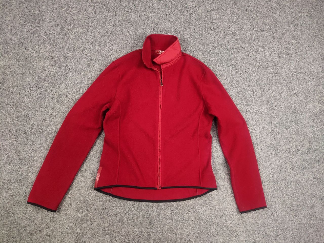 Prada Vintage 00's Prada Archive Red Fleece Full Zip Pullover Size XL / US 12-14 / IT 48-50 - 12 Thumbnail