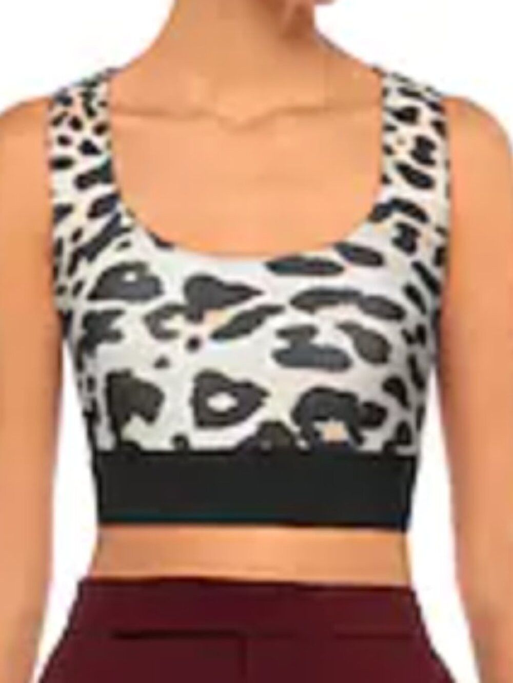 Paco Rabanne Rabanne Leopard-Print Jersey Crop Top Beige M Size M / US 6-8 / IT 42-44 - 3 Thumbnail