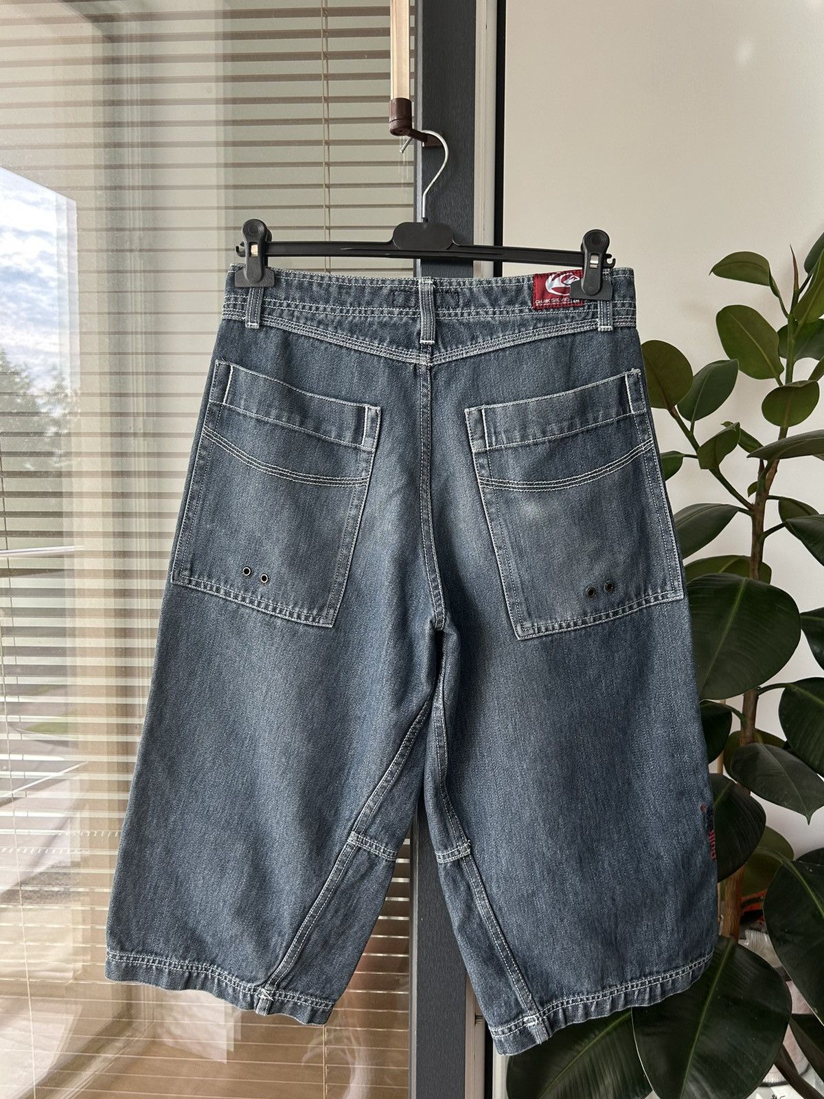 Quiksilver × Vintage Vintage 90’s Quickjean Wide Baggy Shorts Jorts Size US 30 / EU 46 - 6 Thumbnail
