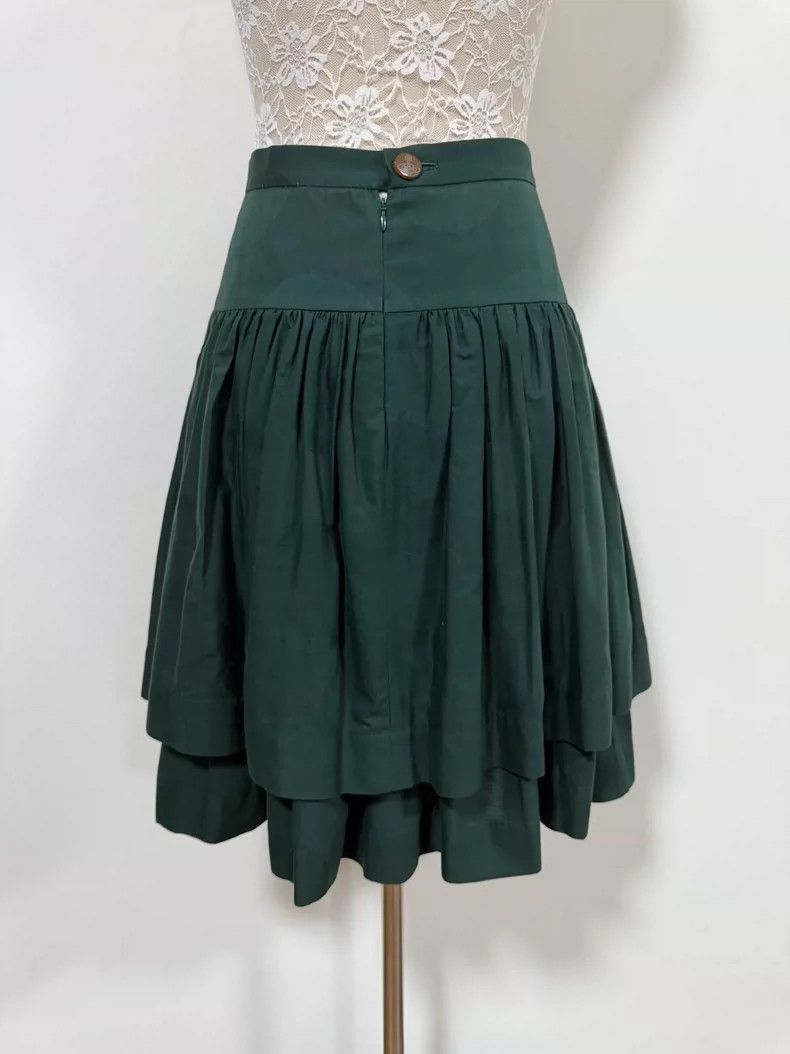 Vivienne Westwood Vivienne Westwood size2 Dark green wavy double pleated skir Size 26" / US 2 / IT 38 - 5 Thumbnail