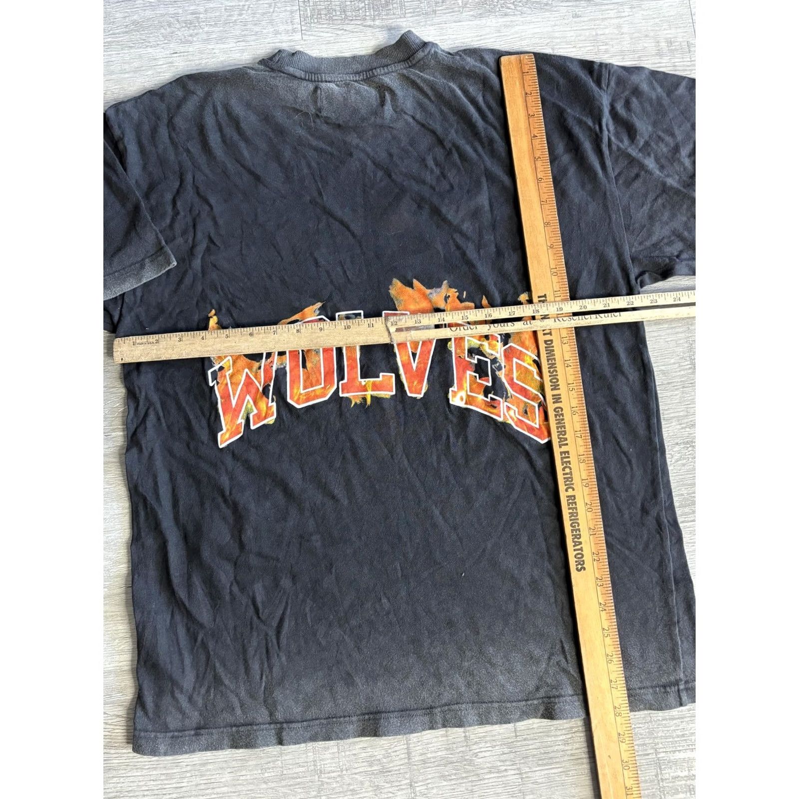Darc Sport Daw Sport Shirt Mens M Black Wolves Forever Limited Edition Graphic T-Shirt Tee Crew Neck Short Sleeve Shirt Fire Wolves Size US M / EU 48-50 / 2 - 7 Thumbnail