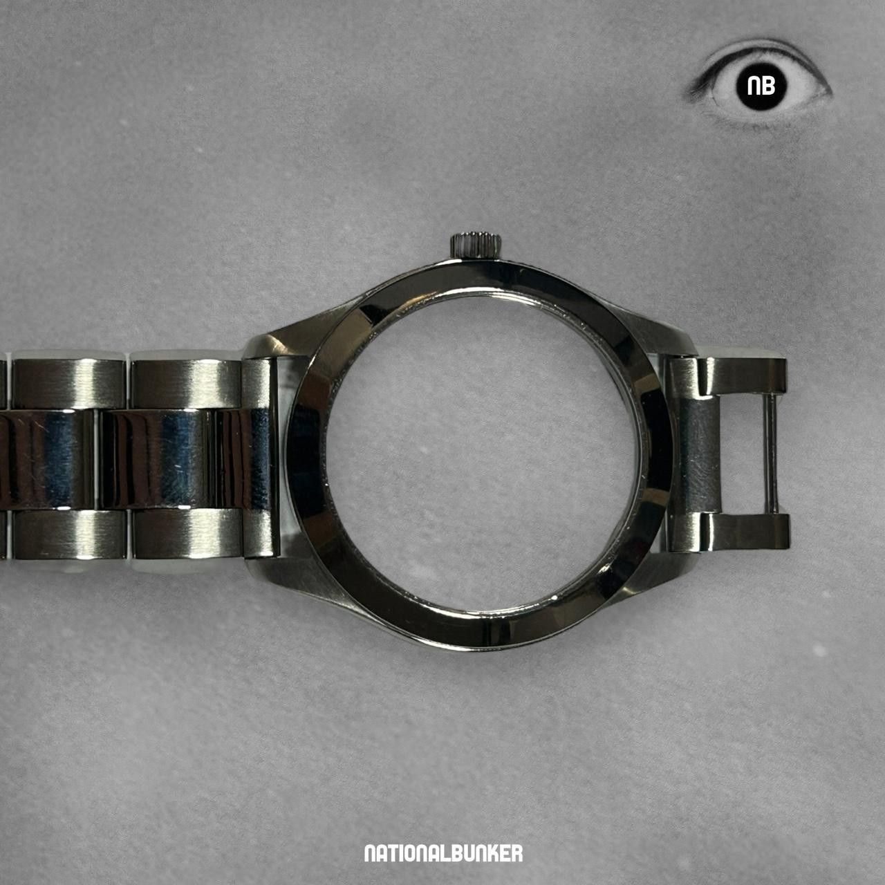 Pre-owned H&m X Maison Margiela H&m Faceless Extended Watch In Chrome