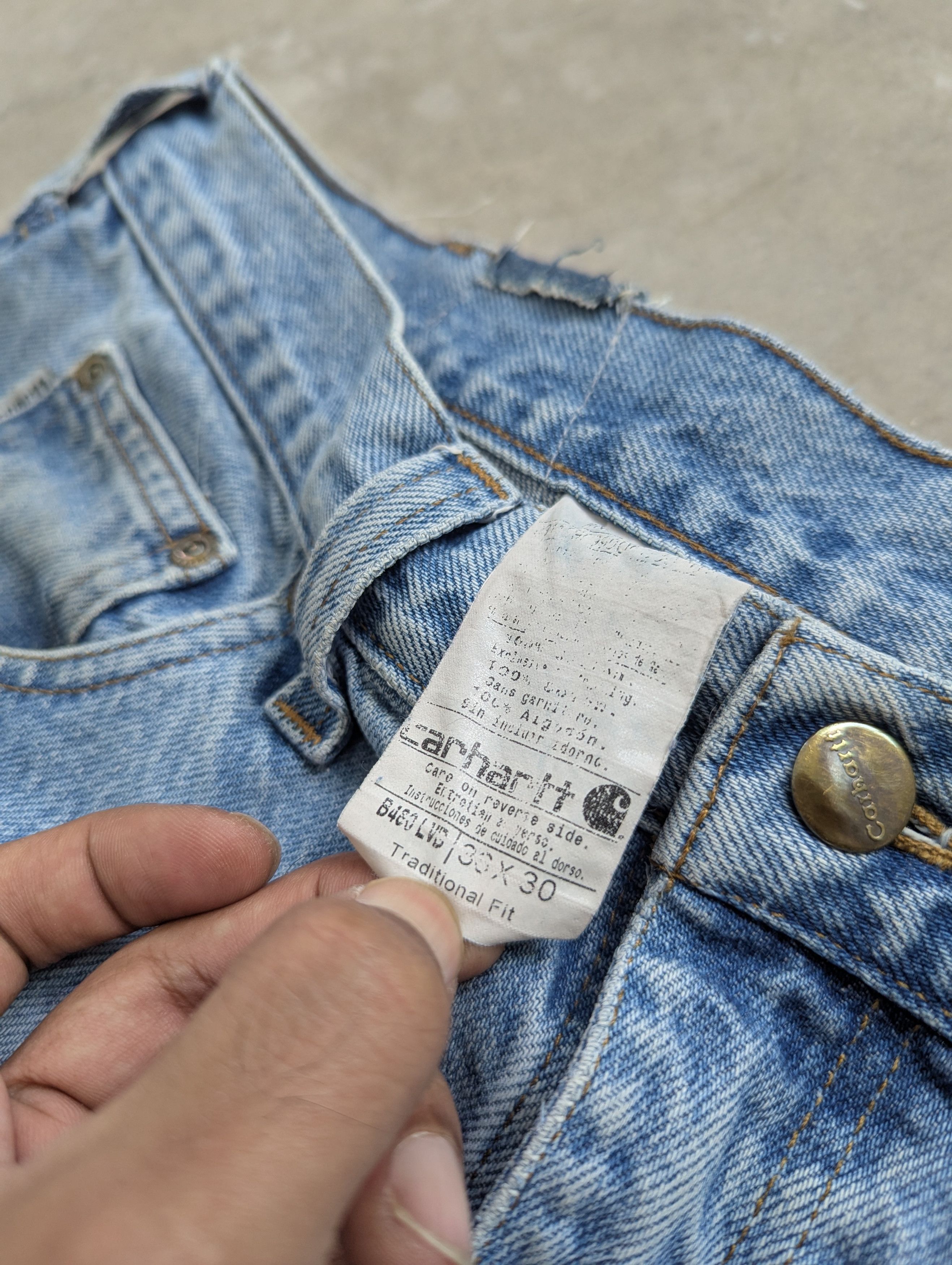 Carhartt × Vintage TODAY OFFER 💥 1/1 Carhartt Reconstructed Denim Sashiko Boro Size US 36 / EU 52 - 10 Thumbnail