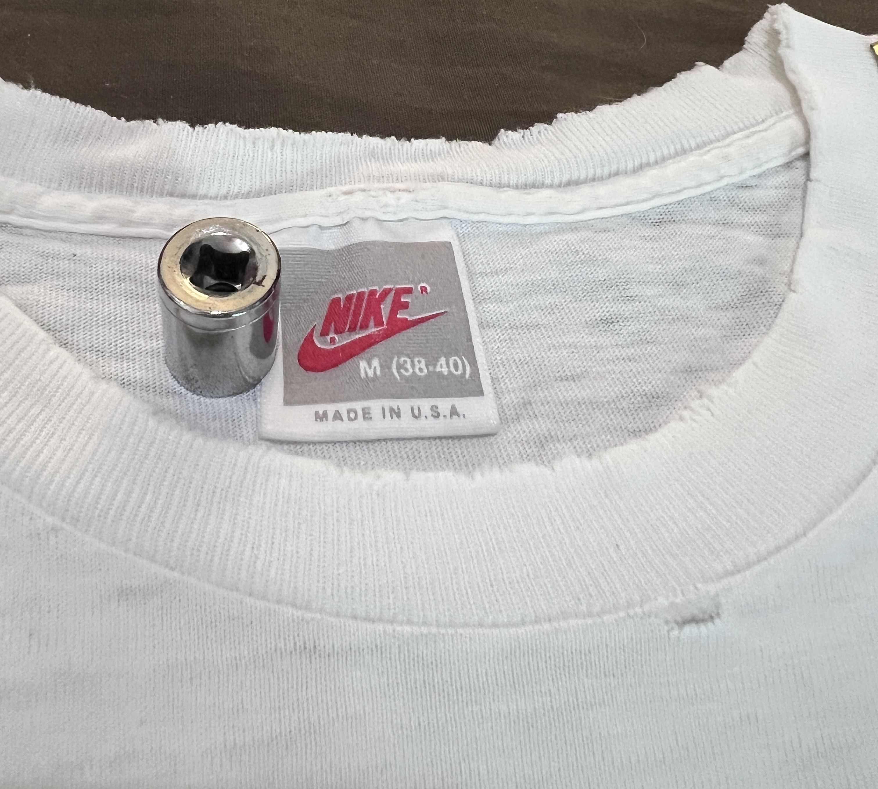 Nike × Vintage Vintage 90s NIKE Andre Agassi Tee Distressed Faded Thrashed Size US M / EU 48-50 / 2 - 3 Thumbnail