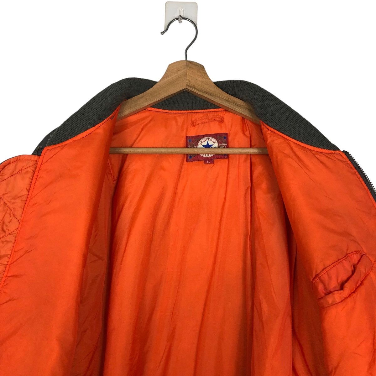 Converse 🔥90’s Riot Riot Converse All Star Boston Mass Bomber Jacket Size US L / EU 52-54 / 3 - 11 Thumbnail