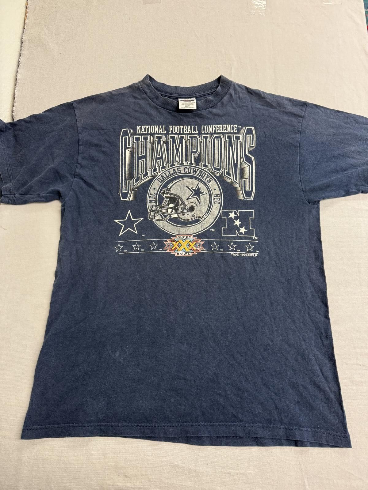 Tultex Vintage Dallas Cowboys T-shirt Superbowl XXX 1996 Tee XL Size US XL / EU 56 / 4 - 1 Thumbnail