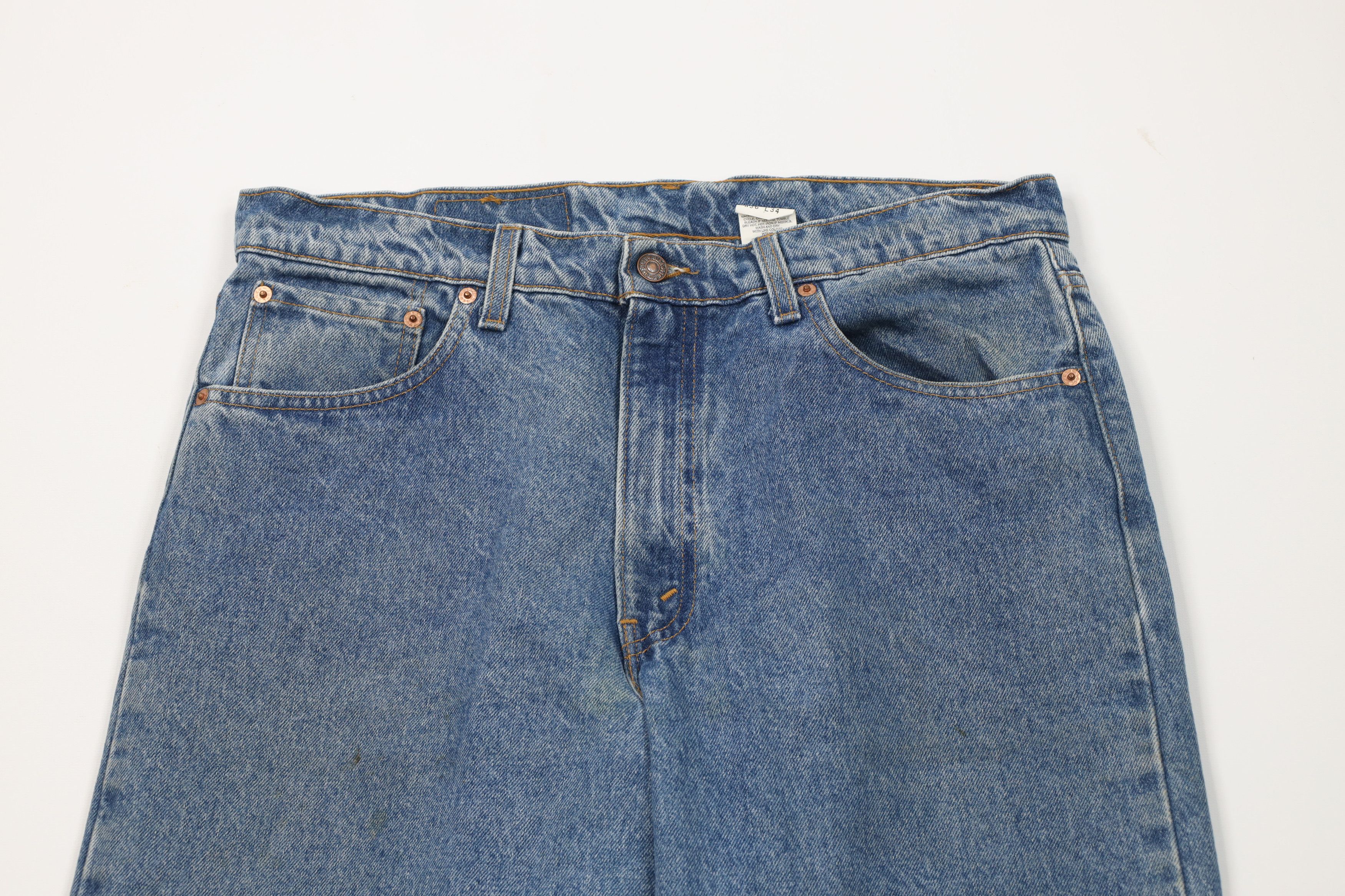 Levi's Vintage 90s Levis 550 Fit Denim Jeans Blue Cotton USA Size US 36 / EU 52 - 2 Thumbnail