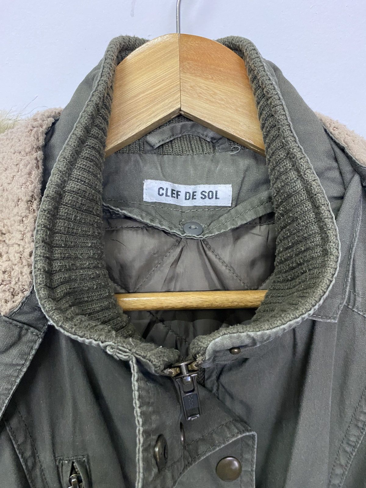 Japanese Brand Japanese Brand Clef De Sol Parka Fur Collar Jacket Size L / US 10 / IT 46 - 14 Thumbnail