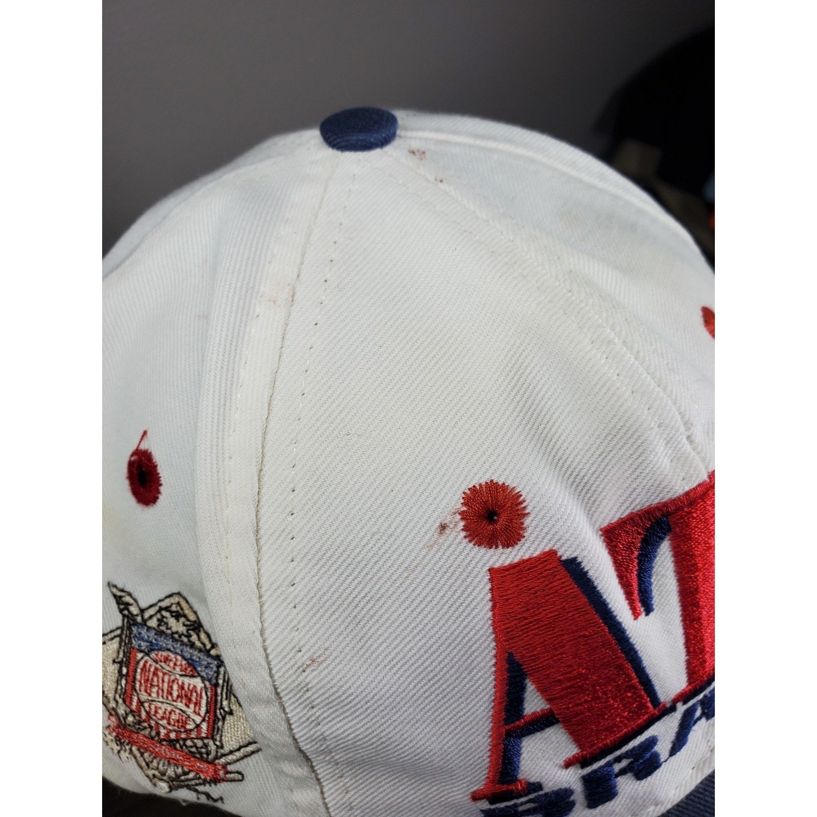 Logo 7 × MLB Vintage Atlanta Braves Hat Snapback Cap ATL 90s MLB Baseball Size ONE SIZE - 12 Thumbnail