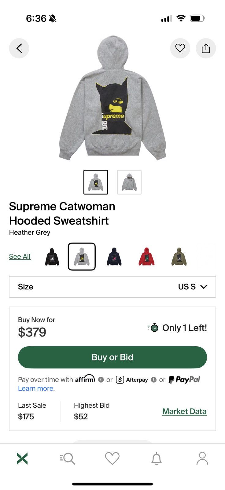 Supreme Supreme Catwoman Hooded Sweatshirt Size Small Size US S / EU 44-46 / 1 - 1 Thumbnail