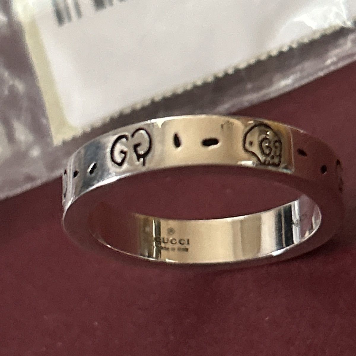 Gucci Gucci GG Ghost Costume Ring Silver Ag925 477932 Size ONE SIZE - 4 Thumbnail