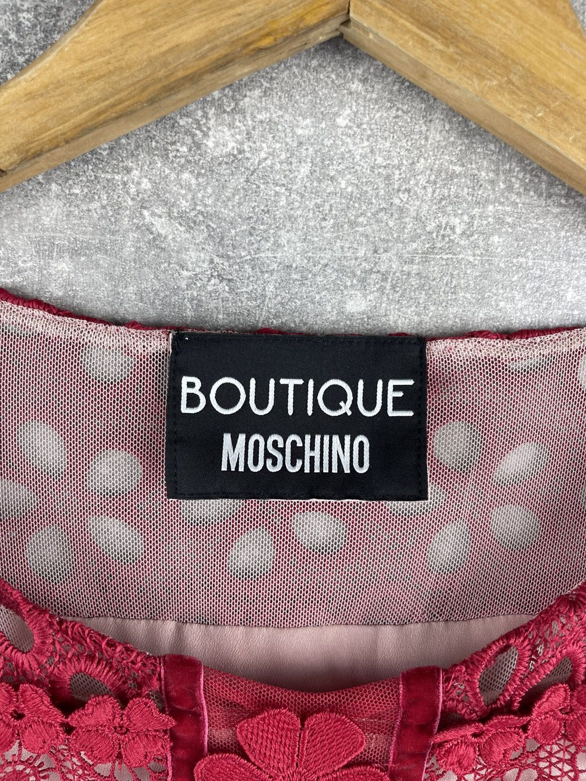 Love Moschino × Moschino Moschino Boutique Knitted Red Flowers Mesh Pullover Dress Size M / US 6-8 / IT 42-44 - 12 Thumbnail