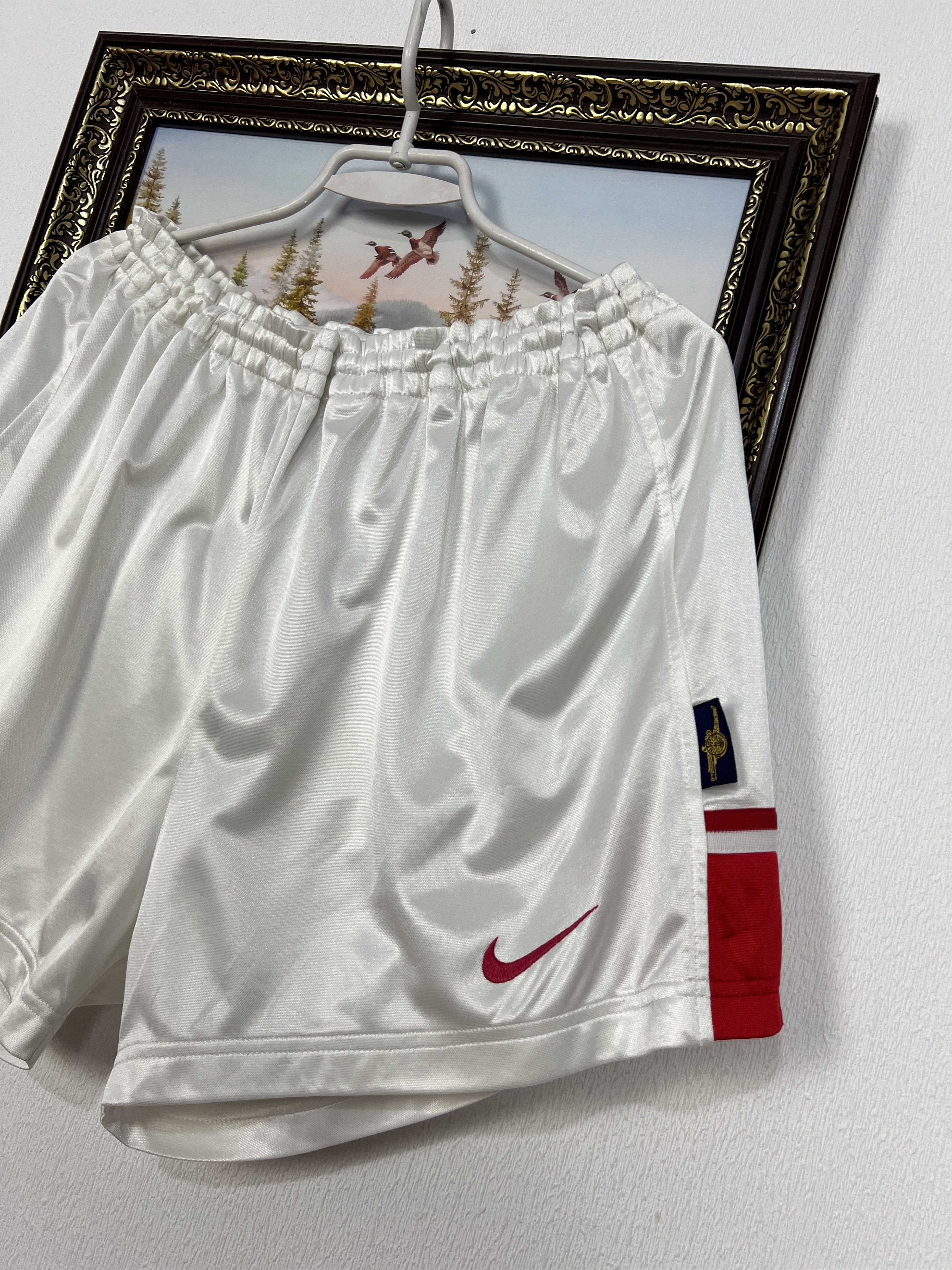 Nike Vintage 90's Arsenal Football Shorts Soccer Gunners Rare Size US 36 / EU 52 - 2 Thumbnail