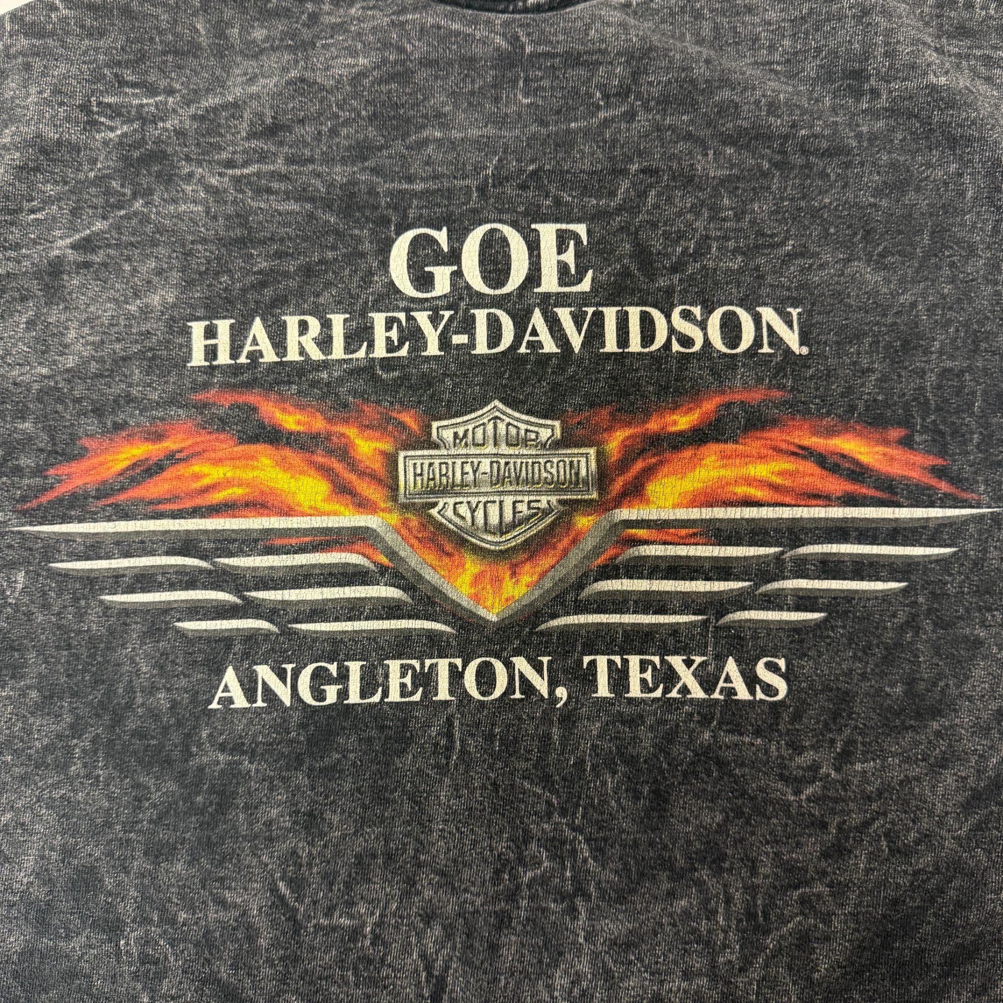 Harley Davidson Harley Davidson STONE WASH Motorcycle GOE Angleton Texas Tee Size US M / EU 48-50 / 2 - 5 Thumbnail