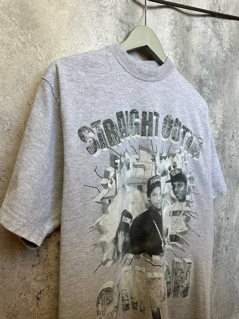 Rap Tees Vintage N.W.A Straight Outta Compton T-Shirt Mock Rap Tee Size US XL / EU 56 / 4 - 4 Thumbnail
