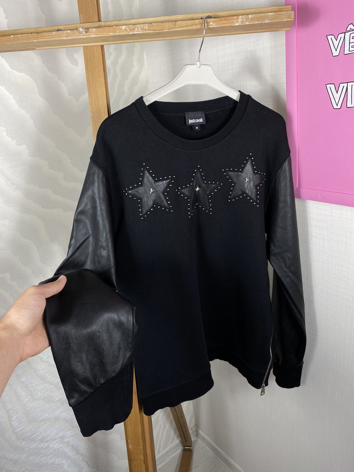 Just Cavalli Just Cavalli Sweatshirt Leather Logo Size US M / EU 48-50 / 2 - 9 Thumbnail