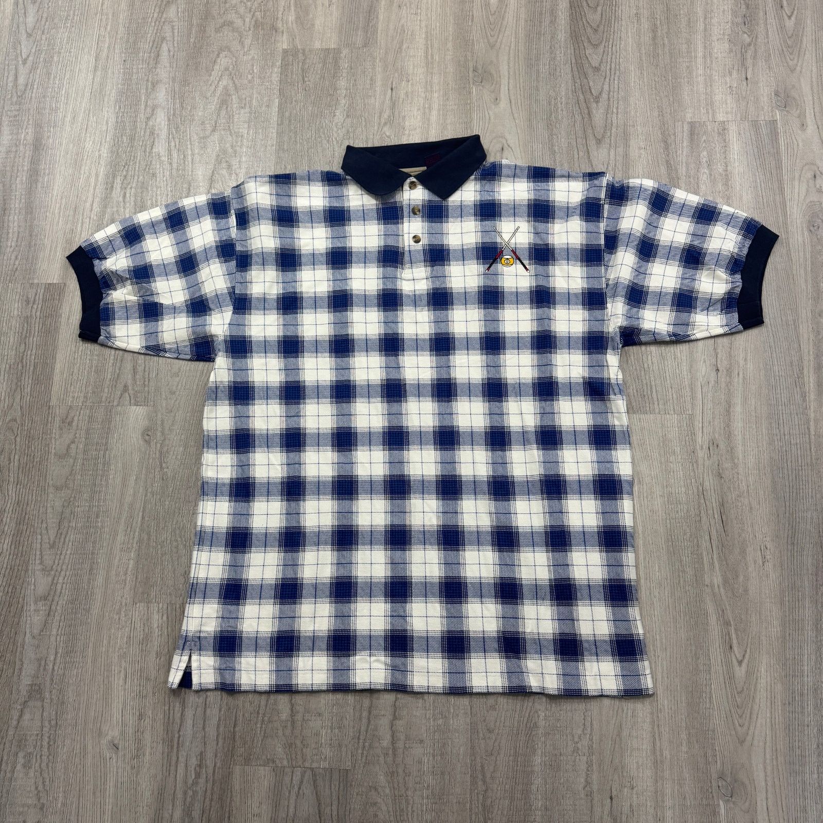 Vintage Vintage Halifax Outfitters Pool Billiards Polo Shirt Large Size US L / EU 52-54 / 3 - 2 Thumbnail