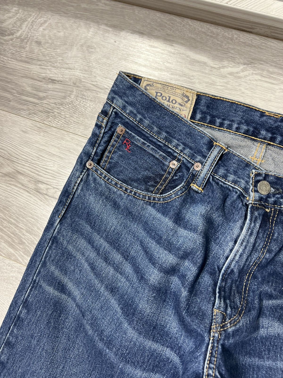 RRL Ralph Lauren Polo Ralph Lauren Jeans Blue Denim Pants Size US 31 - 5 Thumbnail
