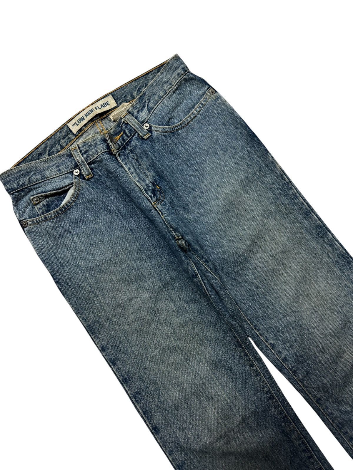 Gap 💥FLARE💥VTG GAP LOW RISE FLARE MUD-WASHED GRUNGE DISTRESSED Size US 27 - 3 Thumbnail