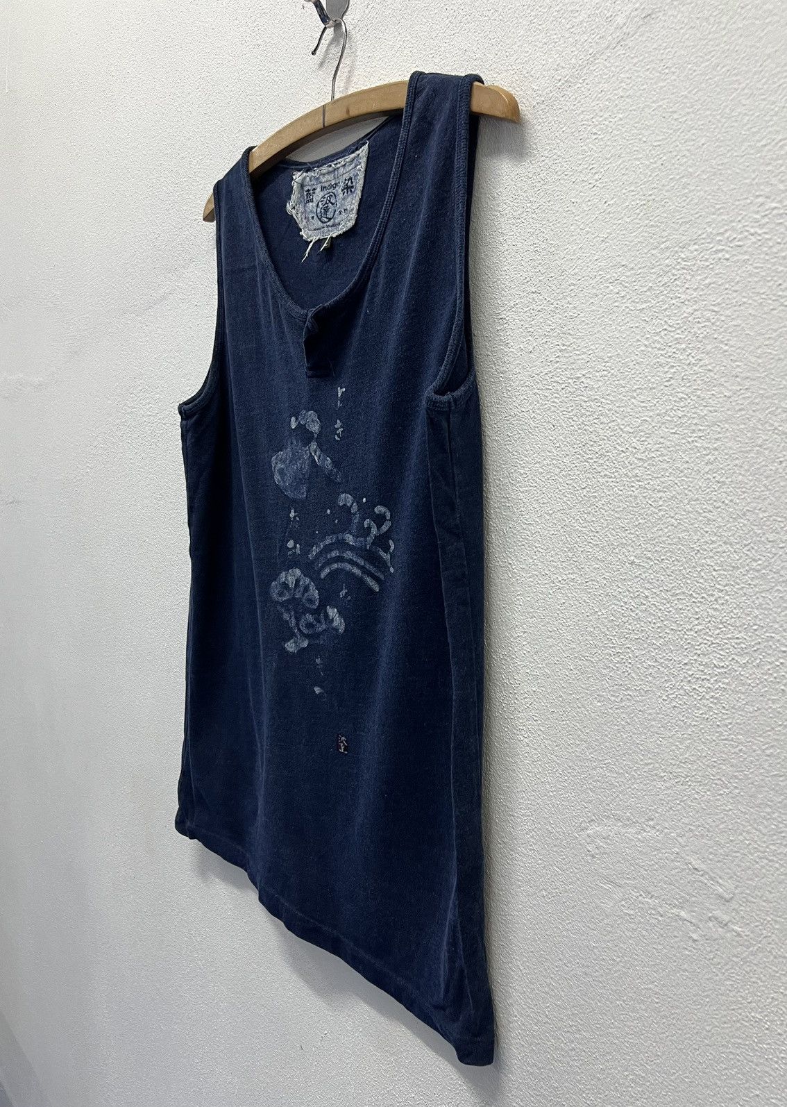 Indigo × Vintage VINTAGE INDIGO SLEEVELESS SHIRT Size US L / EU 52-54 / 3 - 5 Thumbnail