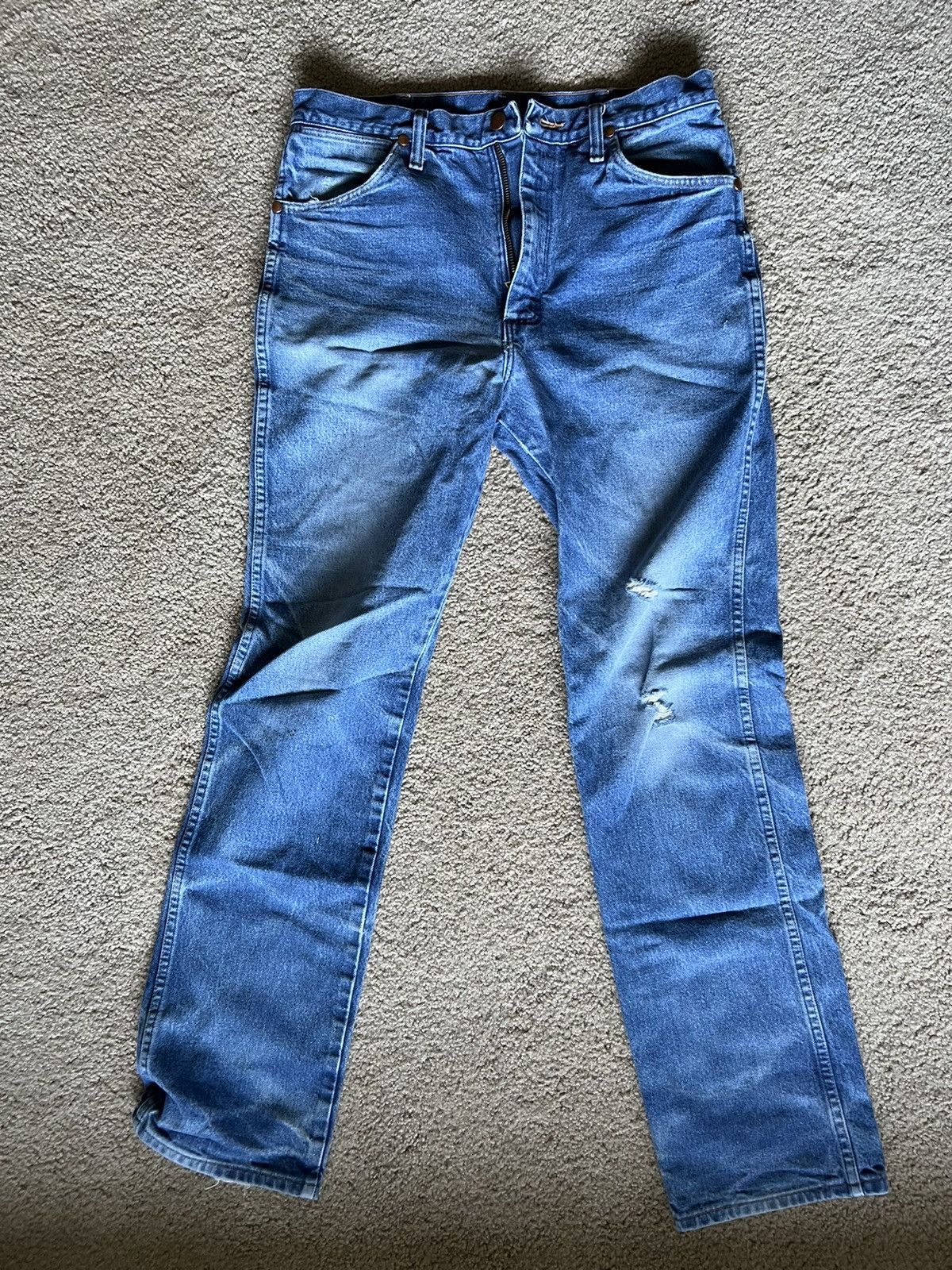 Vintage Wrangler faded denim “Cowboy Cut”