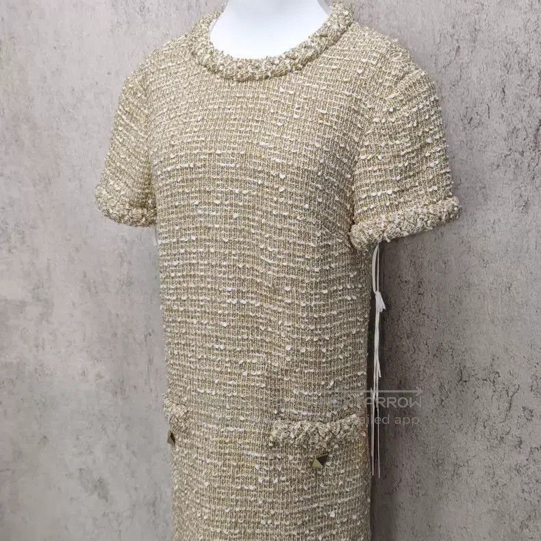 Valentino Valentino Gold thread knitted dress Size S / US 4 / IT 40 - 3 Thumbnail