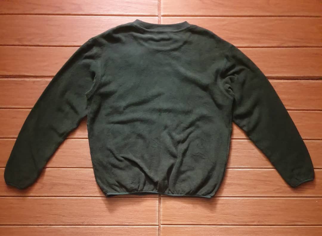 Japanese Brand Gerry green colour hiking single pocket fleece sweatshirt Size US L / EU 52-54 / 3 - 8 Thumbnail