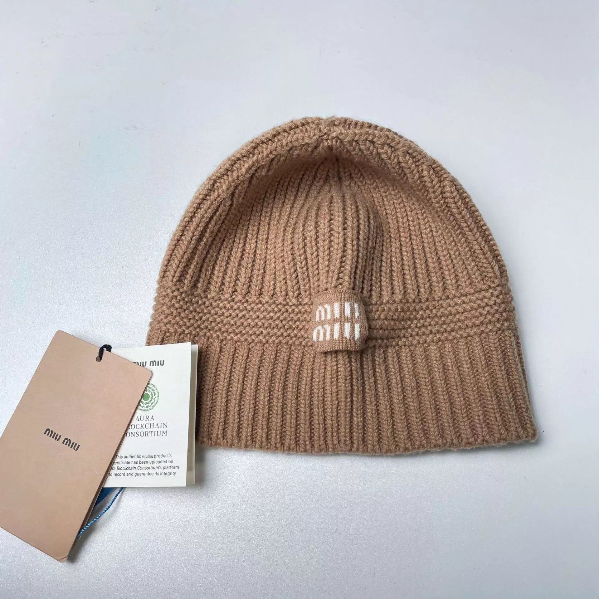 Miu Miu MIU MIU knit beanie brown M new with tags Size ONE SIZE - 1 Thumbnail