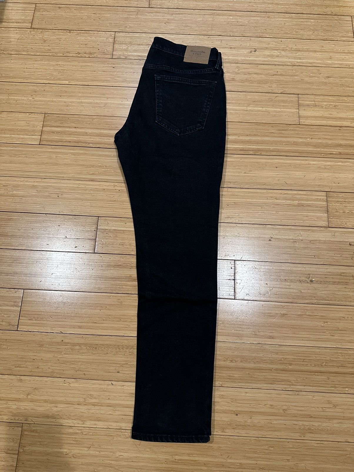 Abercrombie & Fitch Abercrombie&Fitch Slim Fit Straight Jeans Black Size 31x32 Size US 31 - 4 Thumbnail