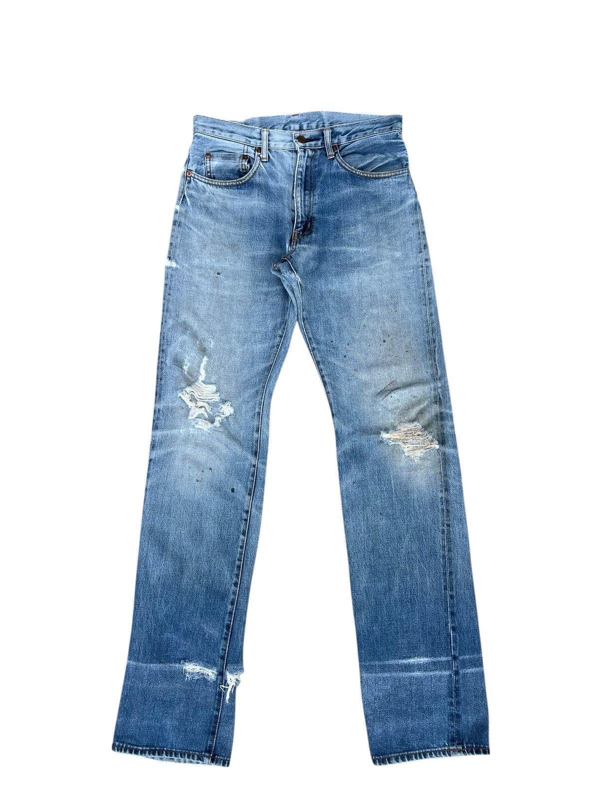 Trashed Vintage Hysteric Glamour Faded Denim Selvedge Jeans