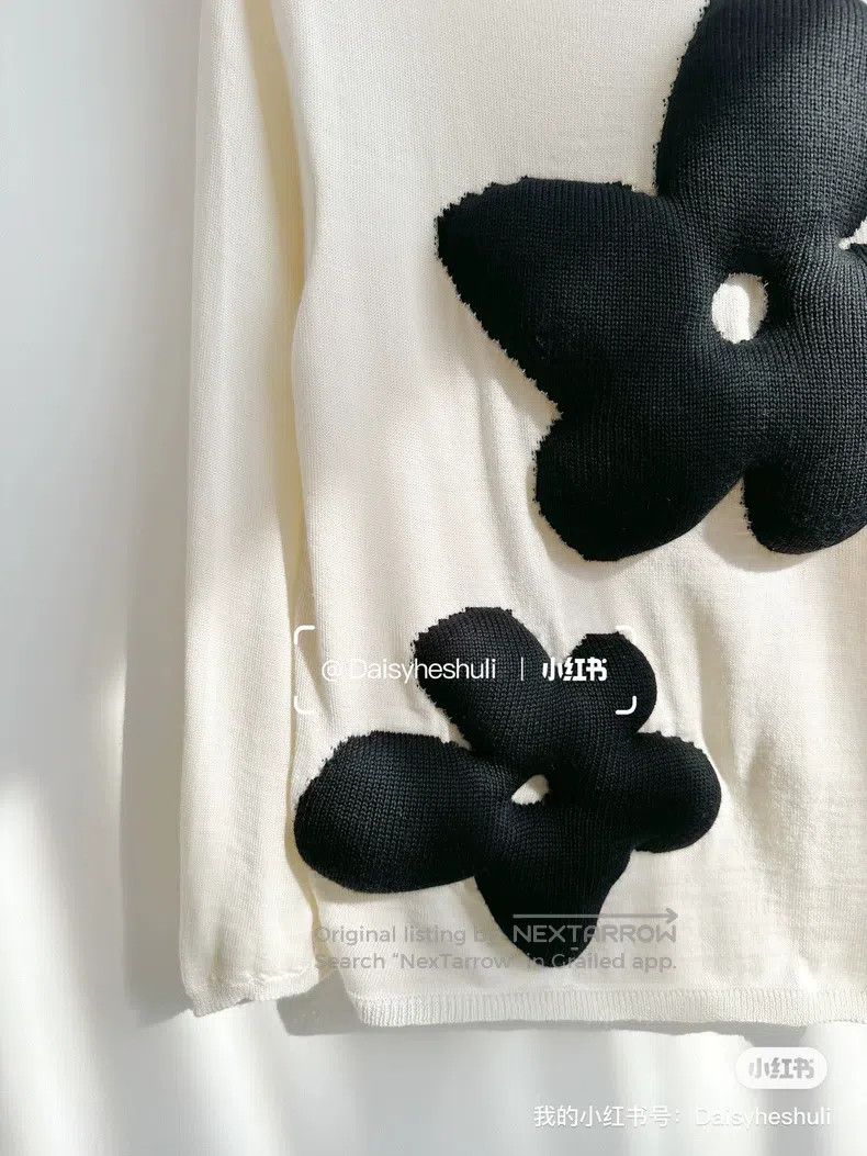 Comme des Garcons Comme Des Garcons Floral sweater knit Size XS / US 0-2 / IT 36-38 - 2 Thumbnail