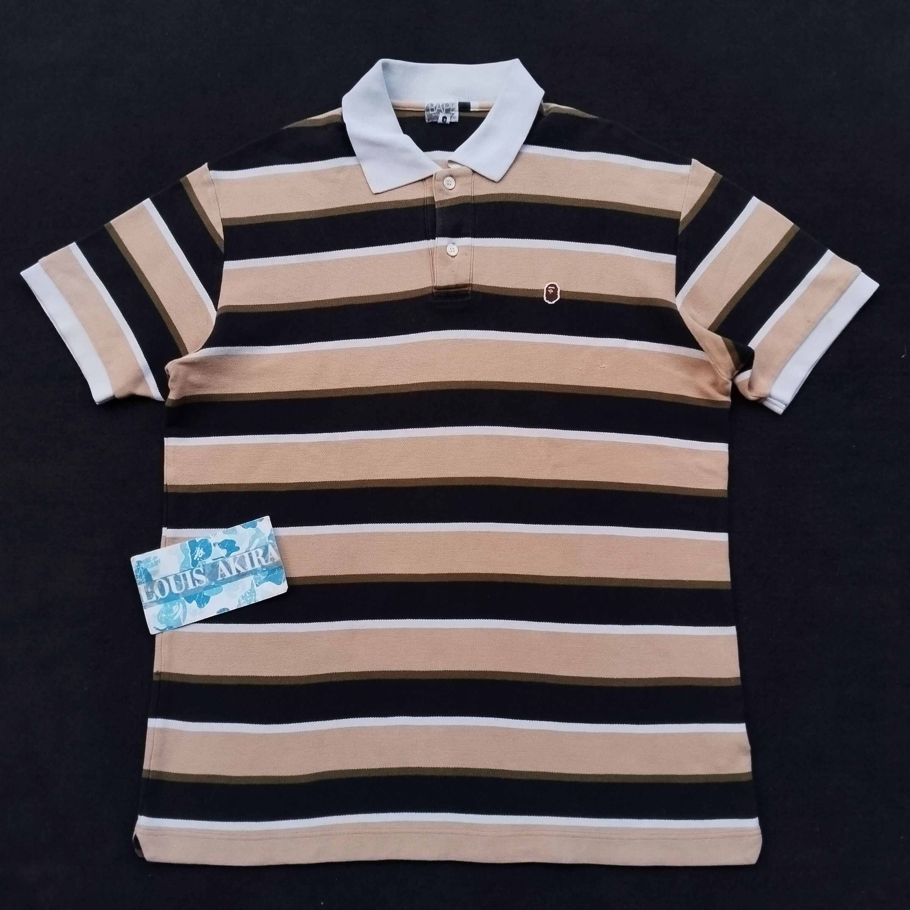2007 Bape Stripe Polo