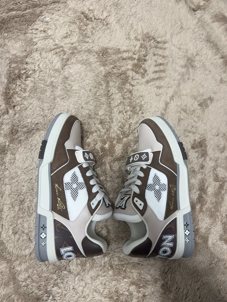 Louis Vuitton Louis Vuitton Trainer leather lightweight low-cut board sh Size US 7 / EU 40 - 3 Thumbnail