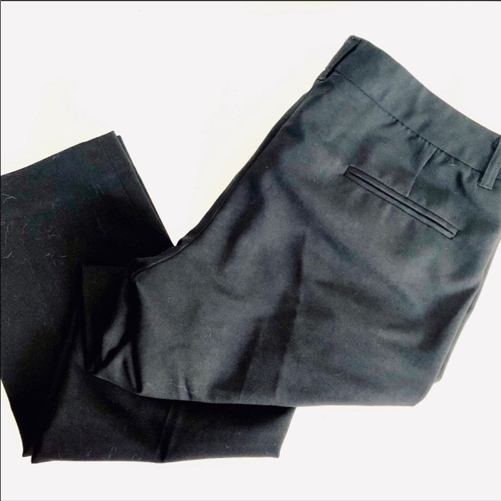 Nordstrom NORDSTROM Black Capri Cropped Work Casual Pants Trousers Size 30" / US 8 / IT 44 - 1 Thumbnail