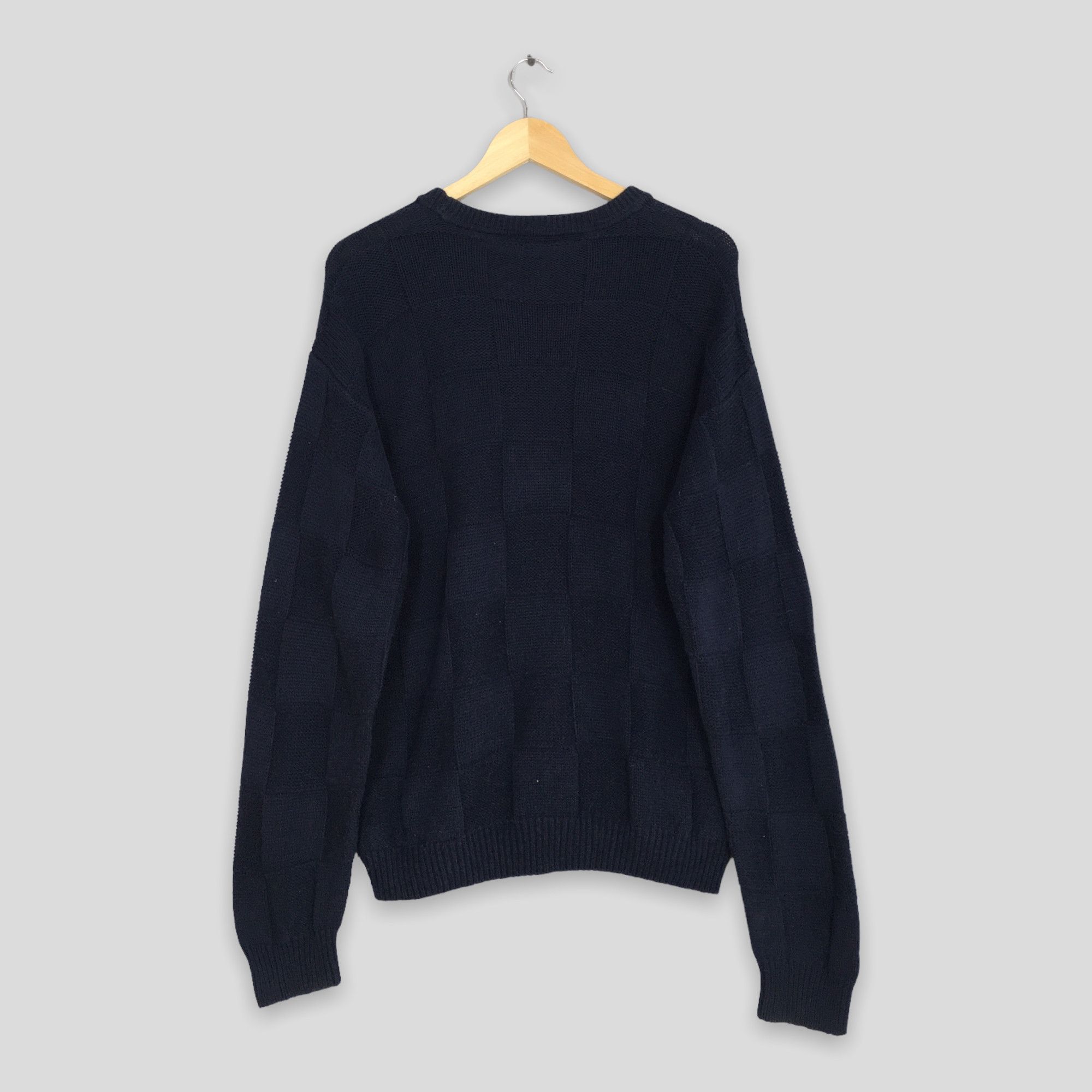 Lacoste Vintage 90s Lacoste Cotton Waffle-Knit Sweater Large Size US L / EU 52-54 / 3 - 6 Thumbnail