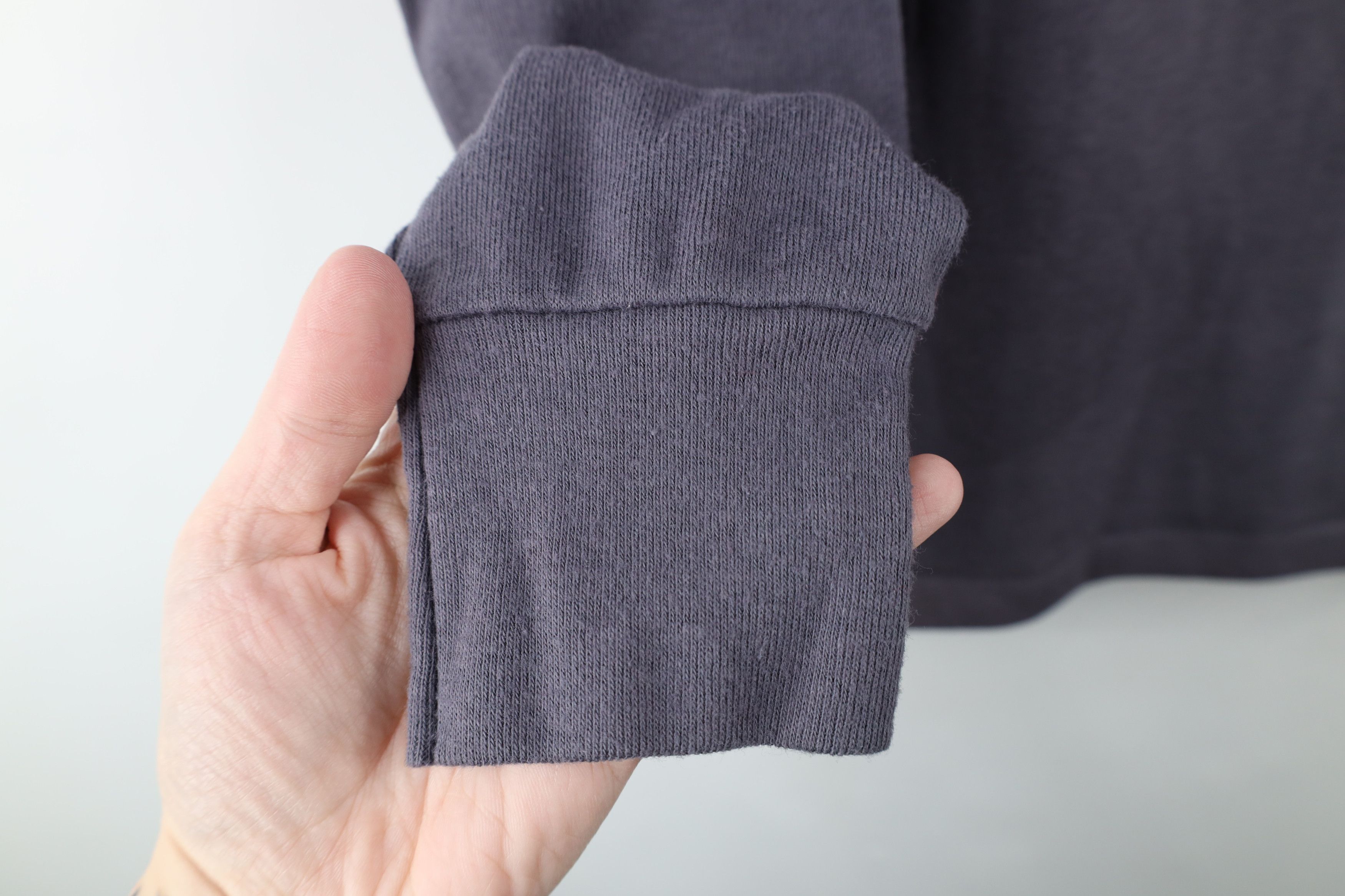 Vintage Vintage 70s Streetwear Ribbed Turtleneck T-Shirt Gray USA Size US M / EU 48-50 / 2 - 6 Thumbnail