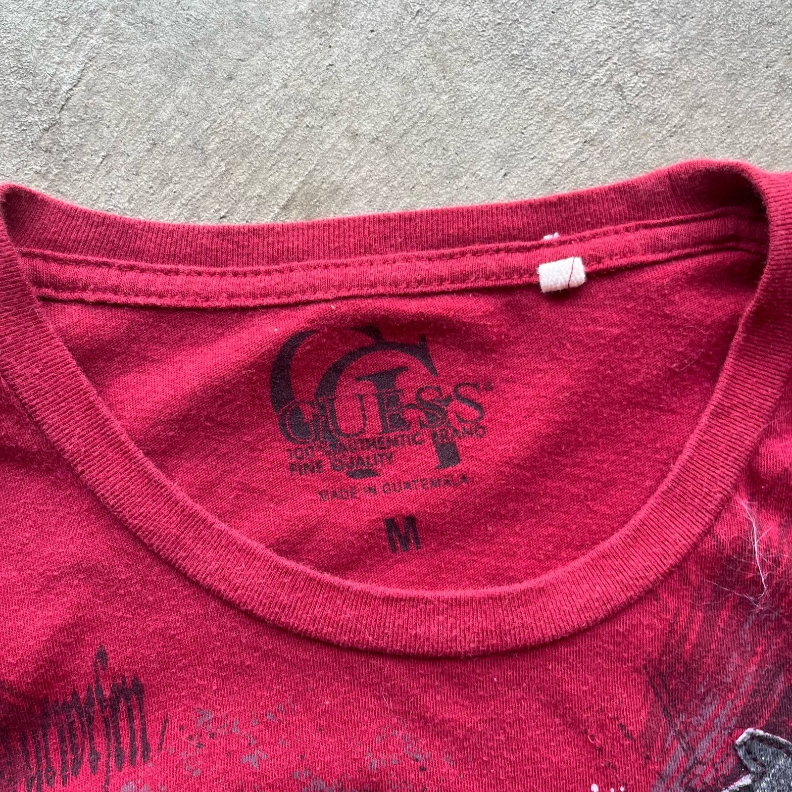 Vintage vintage y2k red t shirt guess grunge sz medium Size US M / EU 48-50 / 2 - 4 Thumbnail