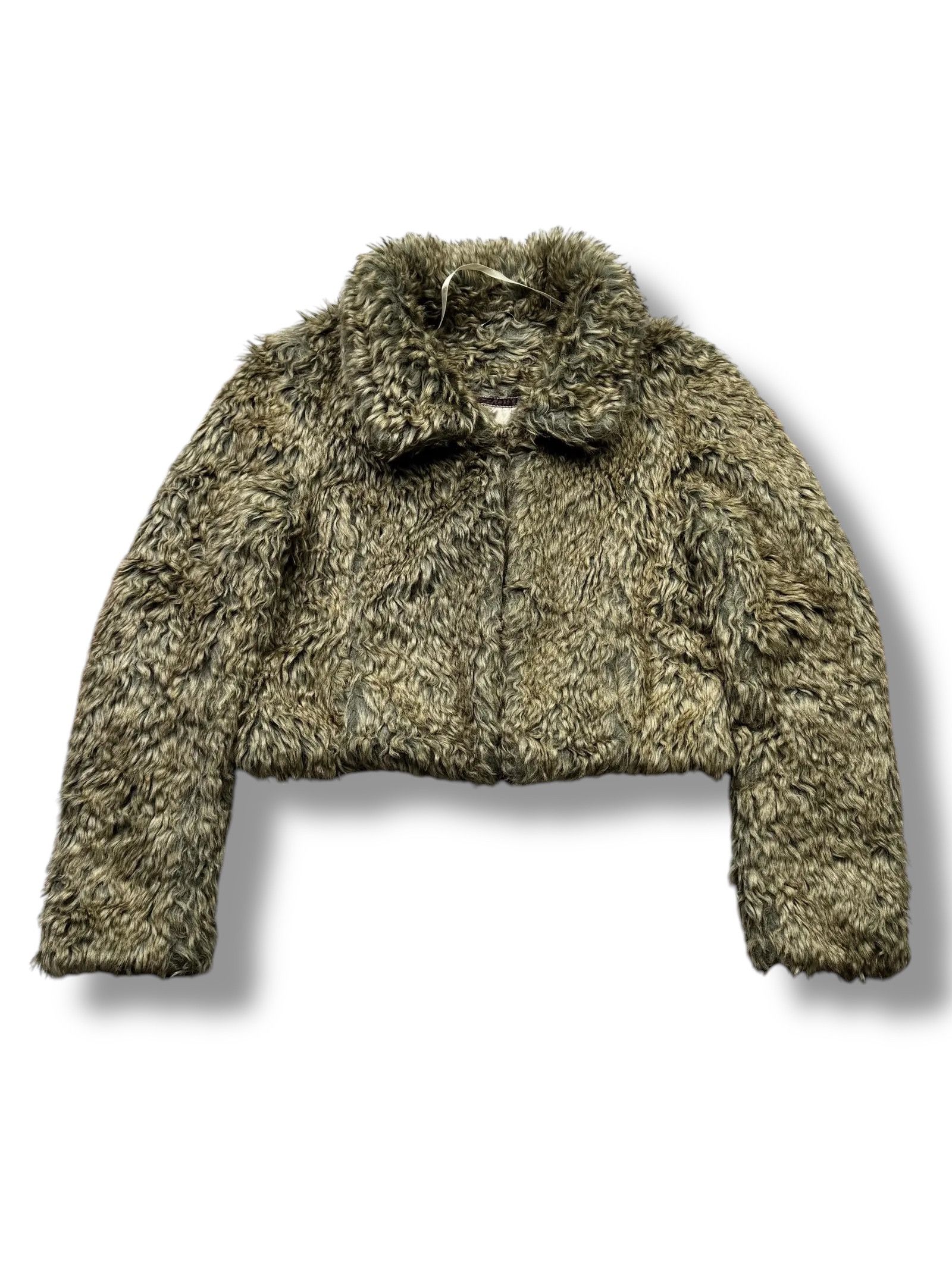 Vintage Y2K Cropped Faux Fur Jacket(V388) Size S / US 4 / IT 40 - 1 Thumbnail