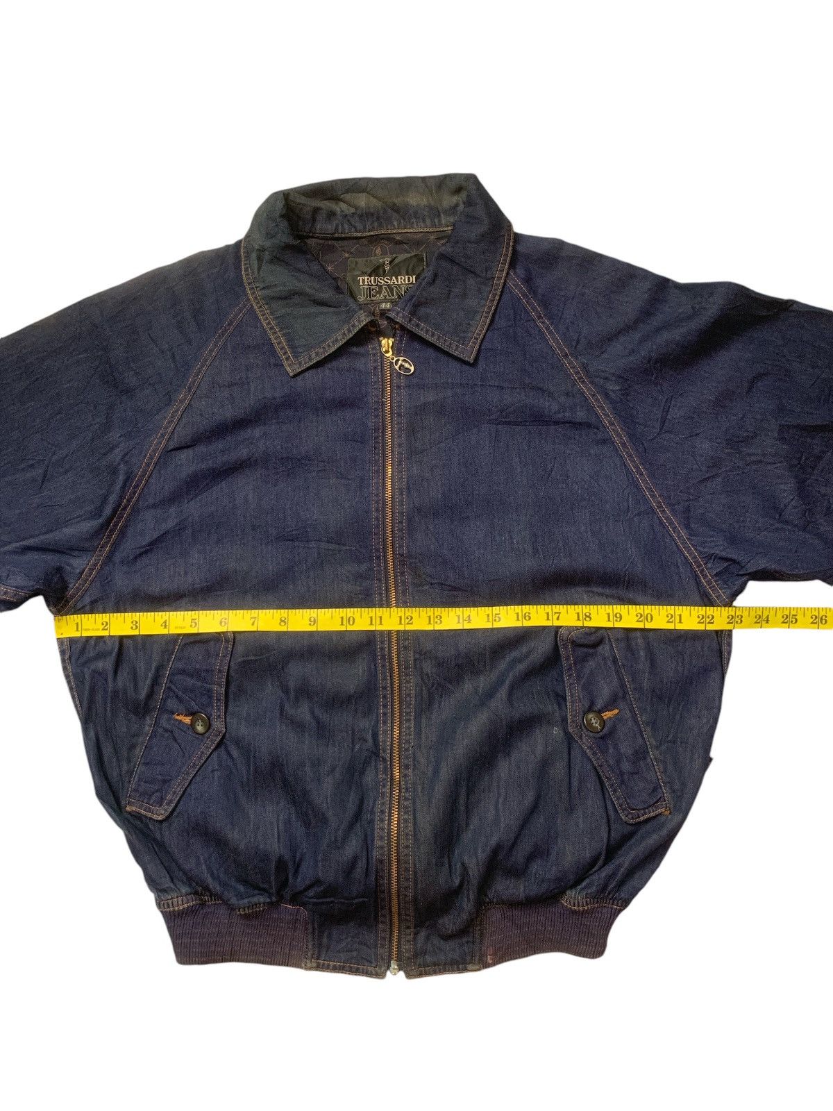Trussardi × Vintage Rare Design Vintage Trussardi Jeans Denim Jackets Size US M / EU 48-50 / 2 - 11 Thumbnail