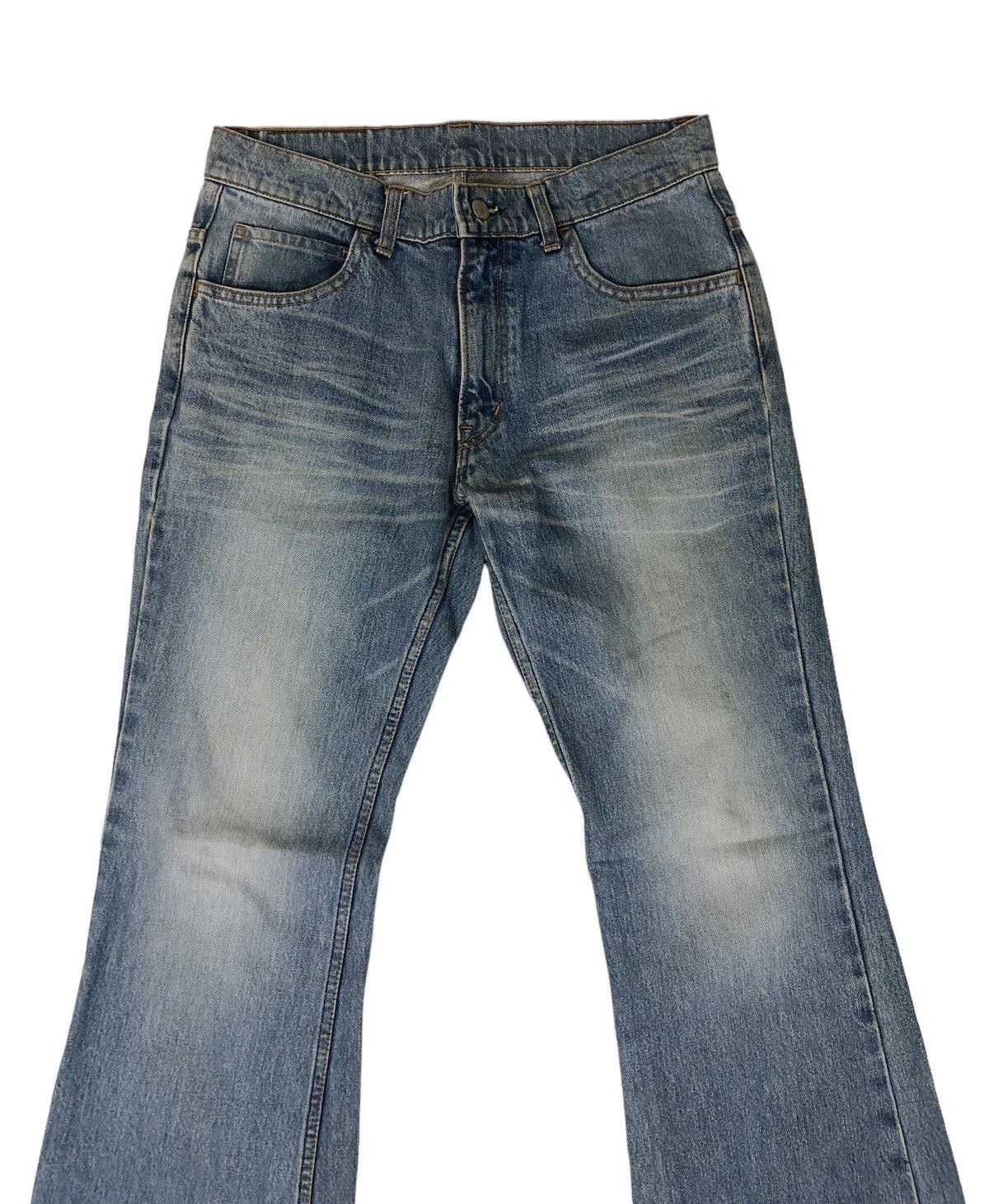 Blue Blue Japan Super Flared Blue Blue Japan Denim Jeans Size US 31 - 3 Thumbnail