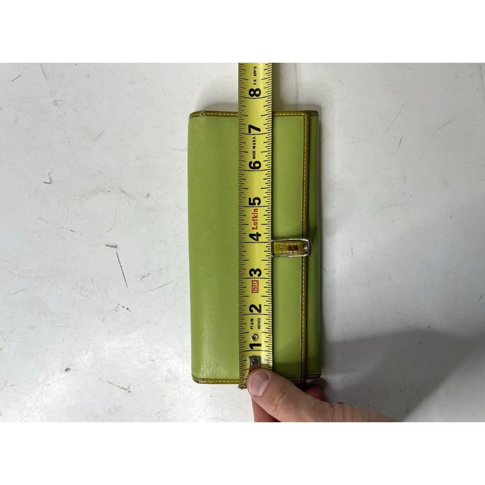 Coach VINTAGE Coach Green Leather Clasp opening Flap Wallet Women Size ONE SIZE - 6 Thumbnail