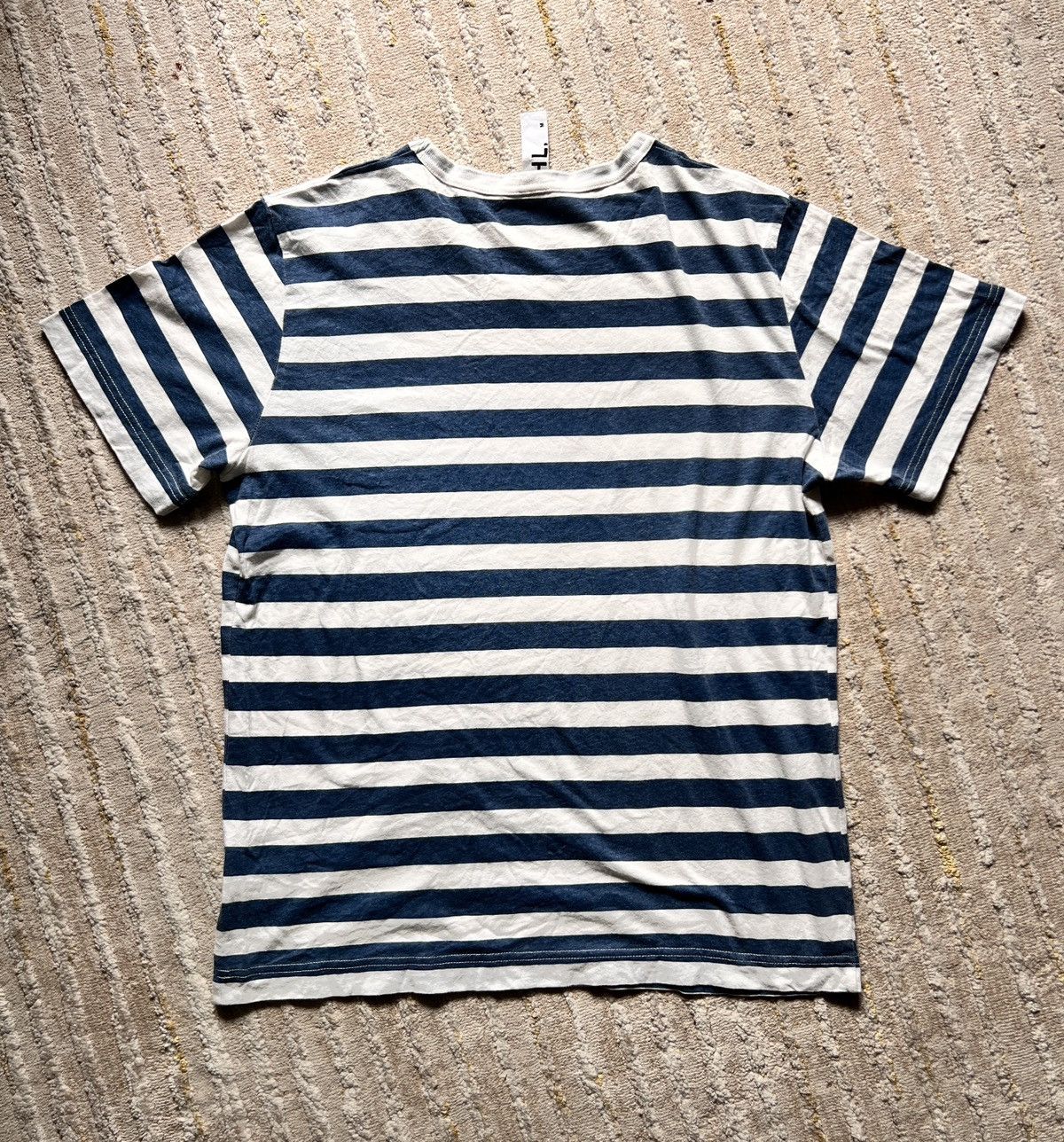 Margaret Howell Margaret Howell Basic Stripe Vneck Tshirt Size US M / EU 48-50 / 2 - 2 Thumbnail