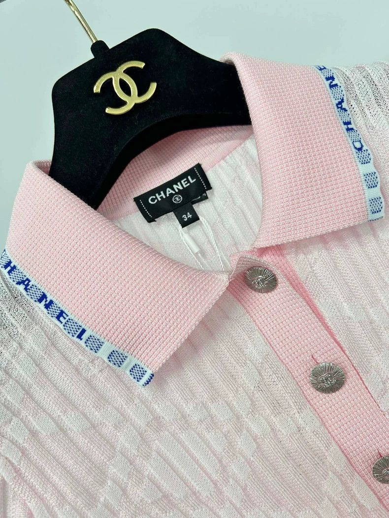 Chanel Chanel 24S pink knitted dress Size XXS / US 00 / IT 34 - 3 Thumbnail
