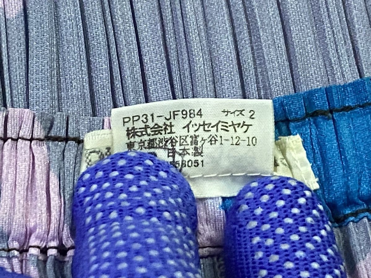 Issey Miyake Pleats Please Pleated Wide-Leg Flower Pattern Pants Size 28" / US 6 / IT 42 - 12 Thumbnail