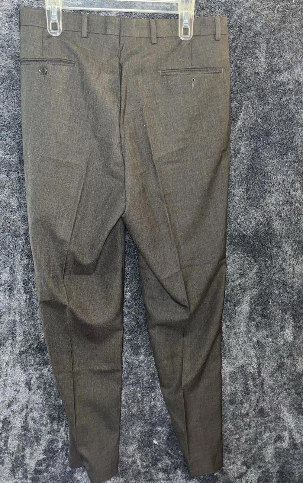 Other Angelo Rossi 34x32 Taupe Sharkskin Dress Pants Flat Front Size US 34 / EU 50 - 2 Thumbnail