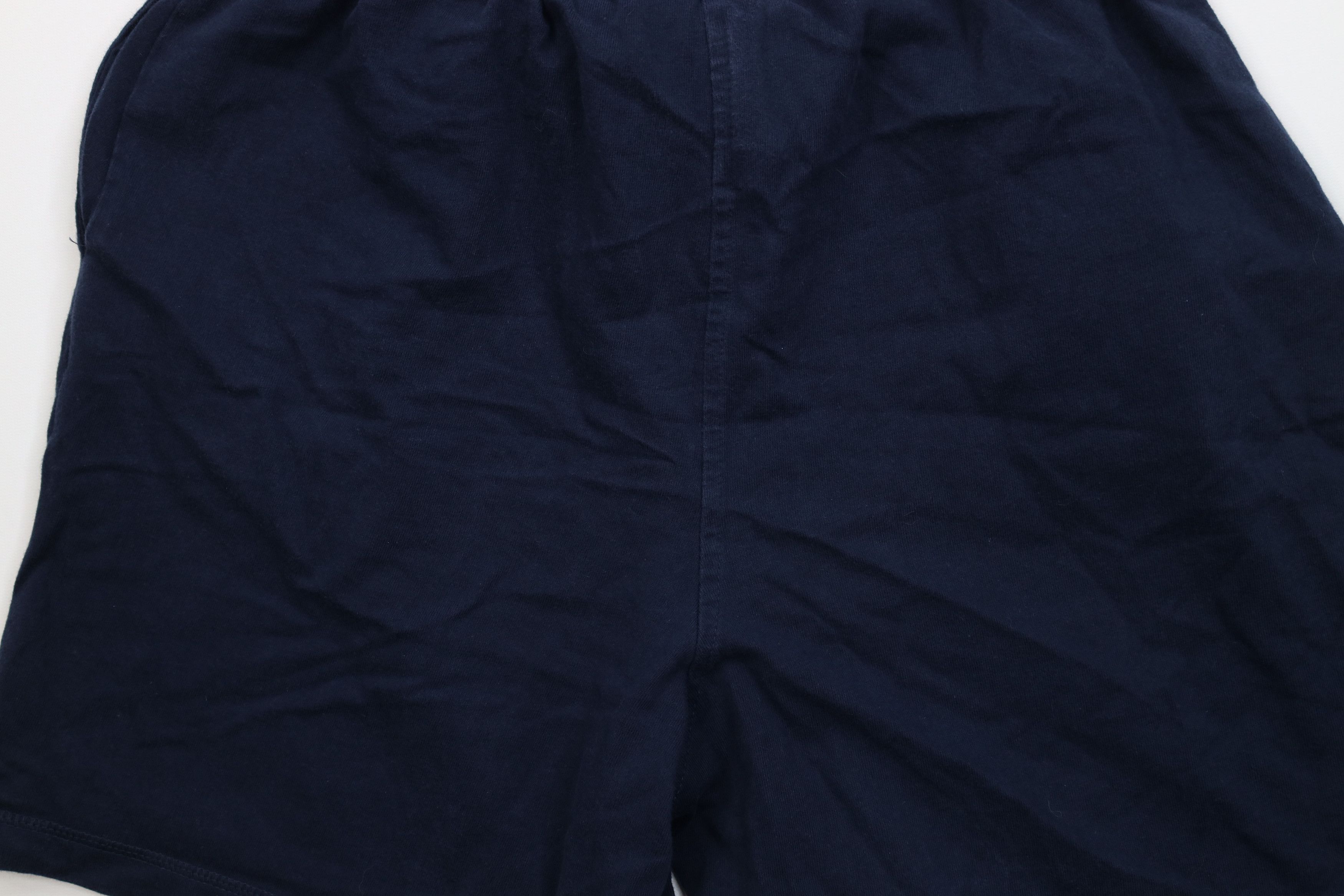 Vintage Vintage 90s Streetwear Heavy Cotton Above Knee Shorts Blue Size US 36 / EU 52 - 10 Thumbnail