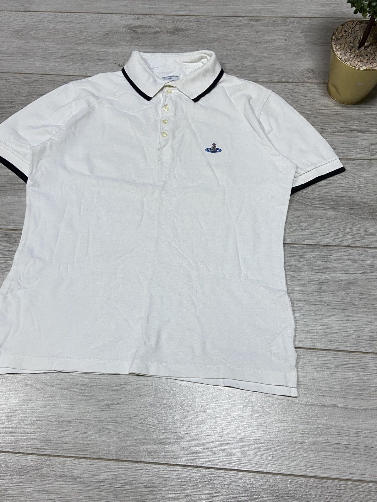 Vivienne Westwood Vivienne Westwood vintage small orb polo stripes Size US XXL / EU 58 / 5 - 2 Thumbnail