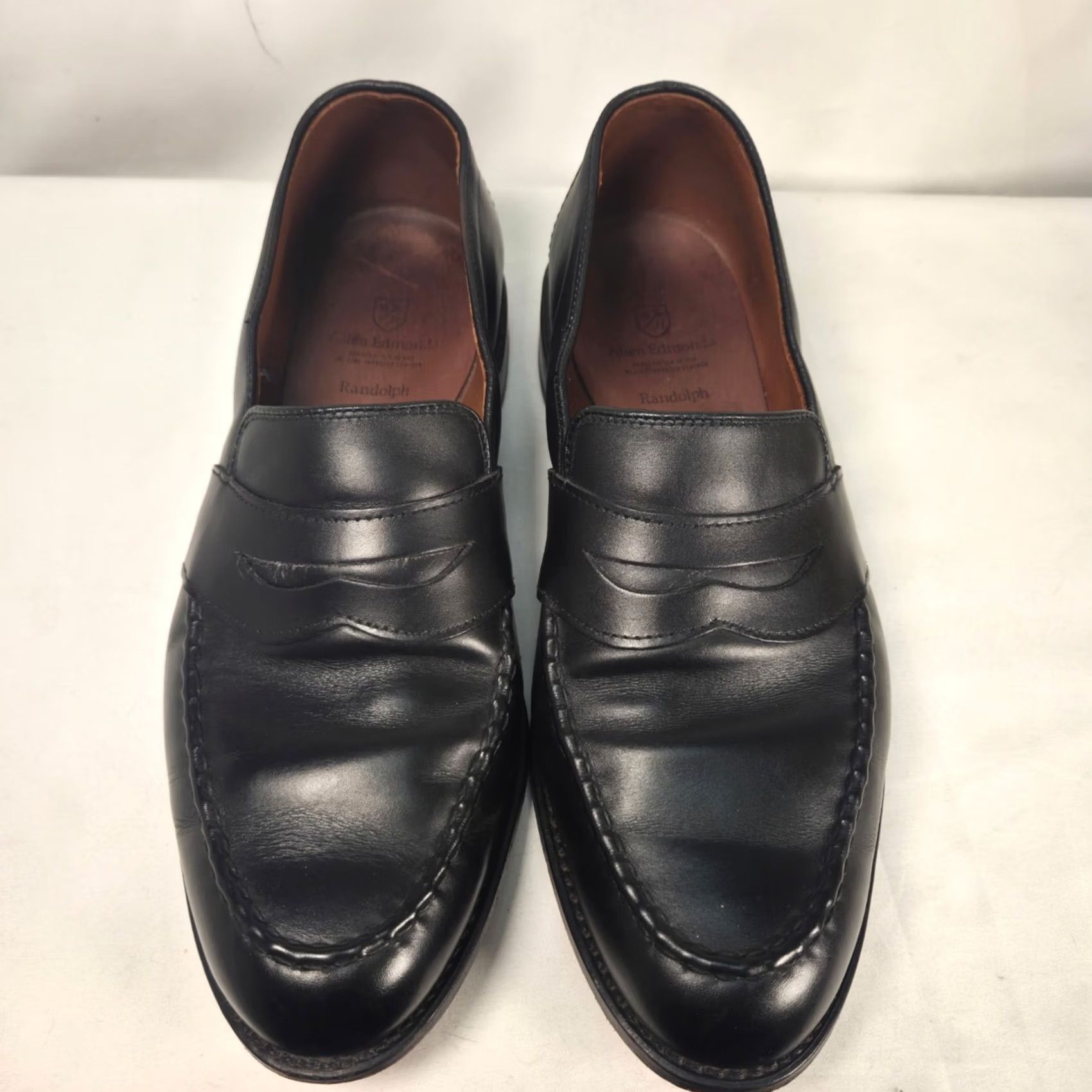 Allen Edmonds Loafer 10.5 D Black Leather Slip-On Penny 
